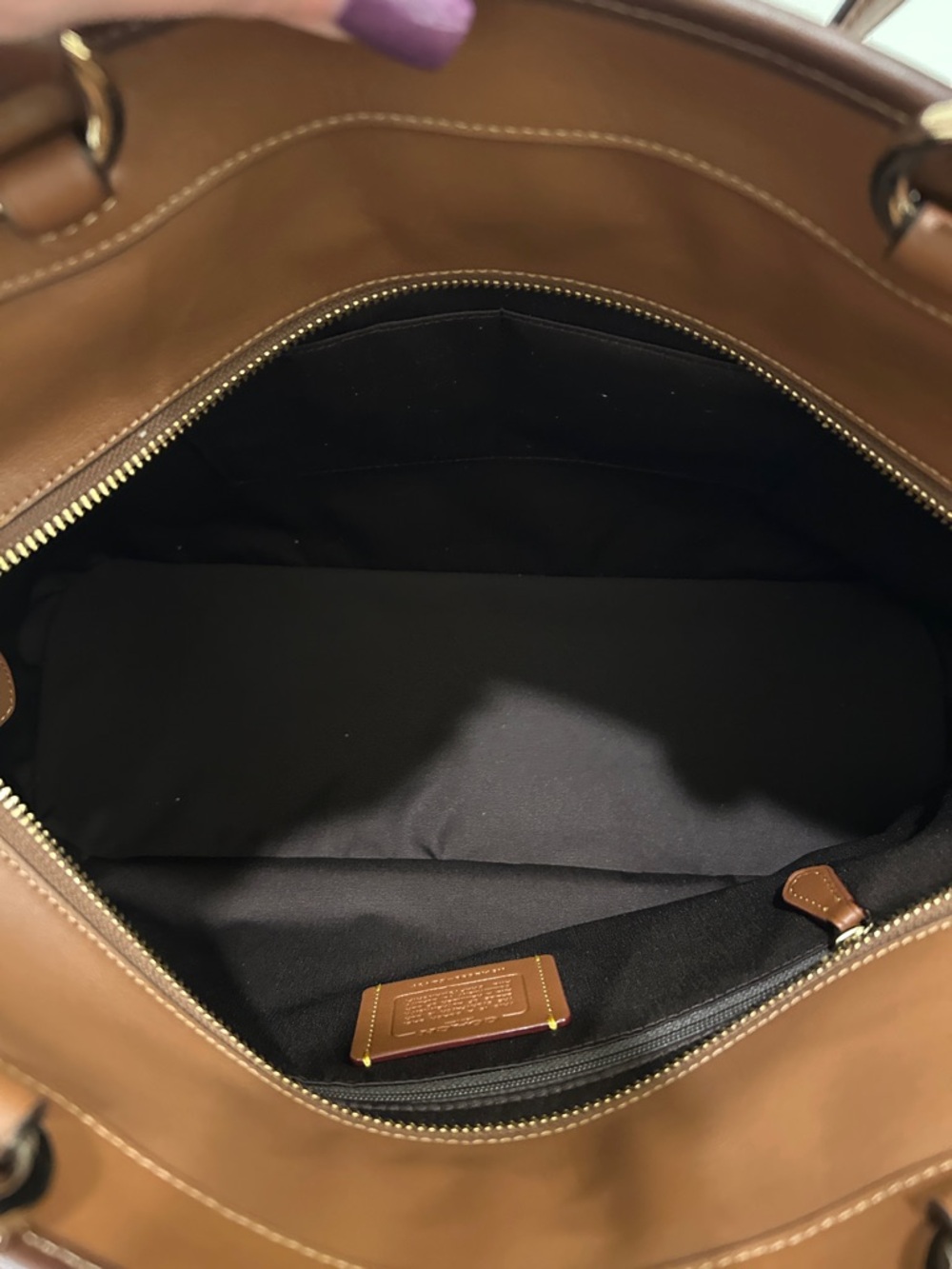 Coach (NWT) Easton Tote Bag in Redwood - Picture 13 of 16